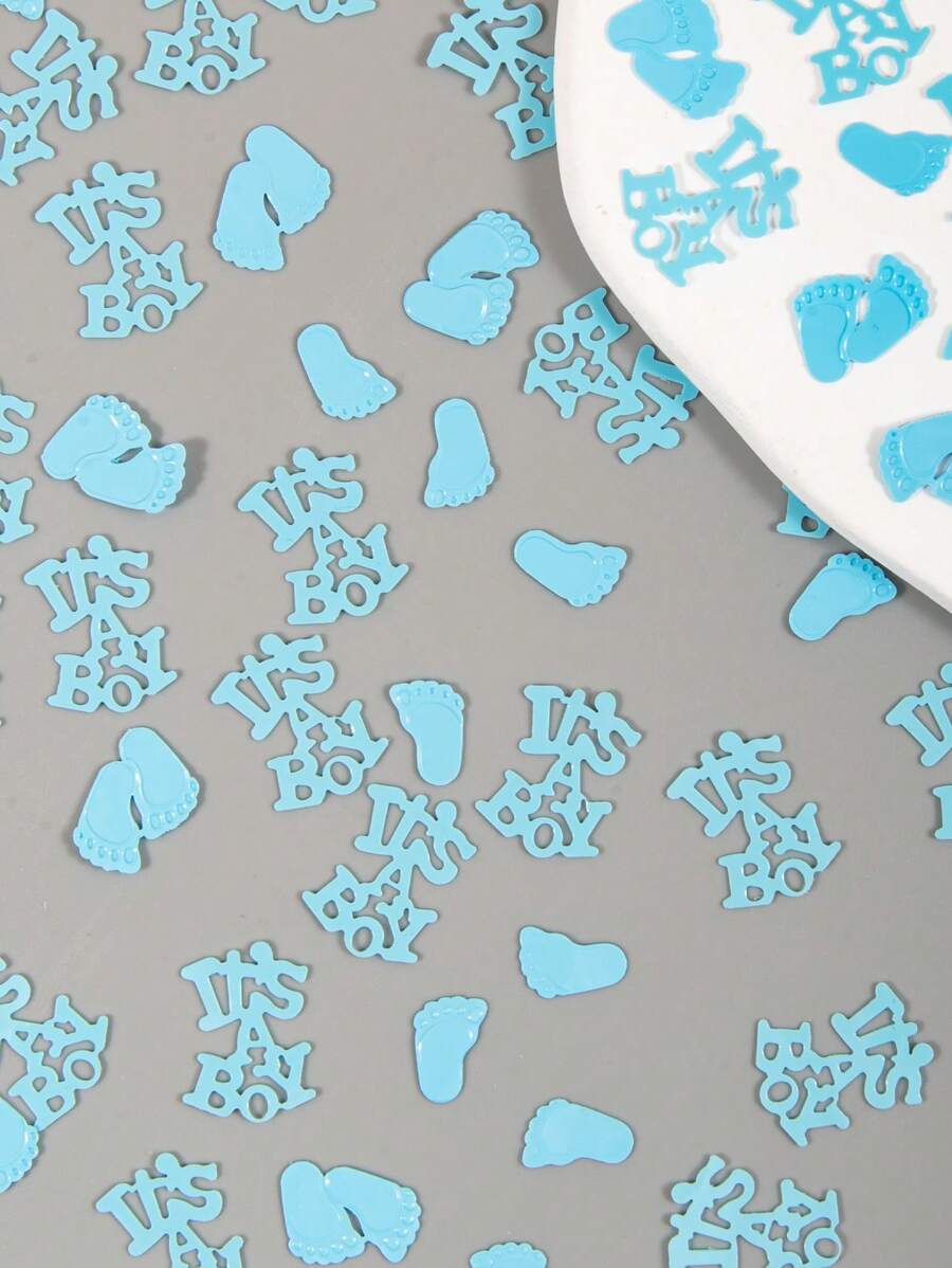 15/30/50g Baby Gender Revealed Paper Scraps For Baby Shower Decorations, Table Scatter, Party Favors, Games & Activities(Blue)