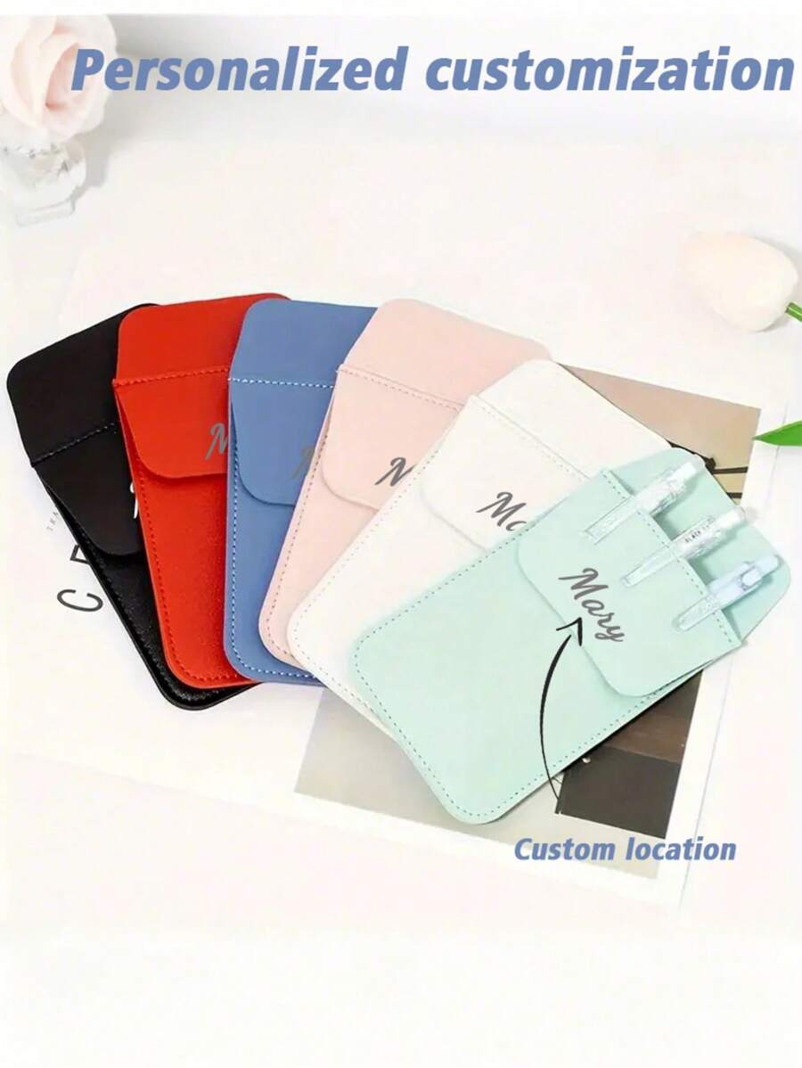 Estuche personalizable/PU para bolígrafos, con bolsillo con cremallera a prueba de fugas, gran capacidad, bolsa portátil para almacenamiento de bolígrafos, estuche de lápices personalizado, bolsa para bolígrafos de gran capacidad y estilo sencillo, multifuncional, ornamental, reutilizable, moderna, colorida, linda, vintage, de dibujos animados, para trabajadores, clientes, estudiantes, niños, para negocios/trabajo/oficina, para la escuela, vuelta al cole, suministros escolares, para la oficina, para el aula, para regalos de maestros, para la universidad, para colegas, para dormitorios, para maestros, para niños y niñas, para adolescentes, estudiantes de escuela secundaria junior, estudiantes de escuela secundaria, estudiantes universitarios, de primer año, de segundo año, estudiantes de cursos inferiores.