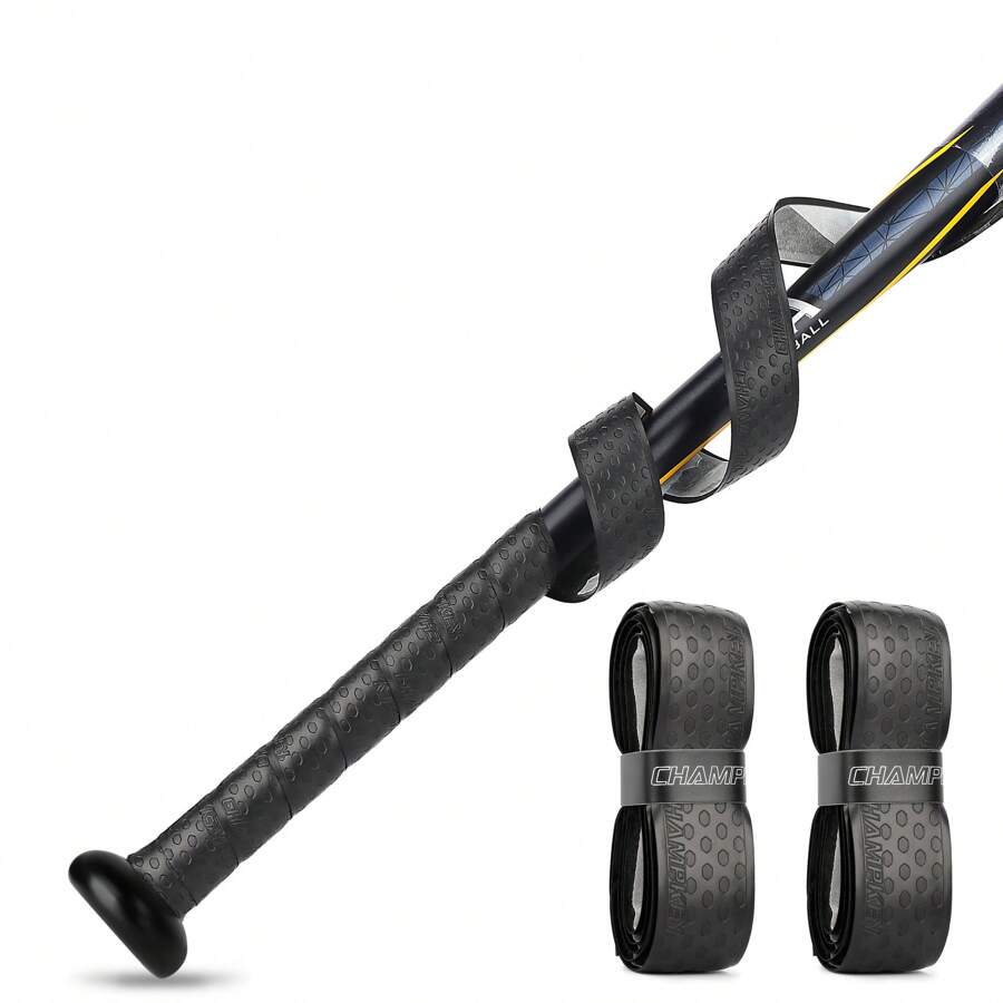 1 pieza Empuñadura universal para bate de béisbol, envoltura para golpear cómodamente, rojo/negro/azul, apta para bates de aleación, compuestos y de madera, reduce la fricción de la mano, mejora la sensación de golpeo, ideal para volver a la escuela, regalos de fiesta