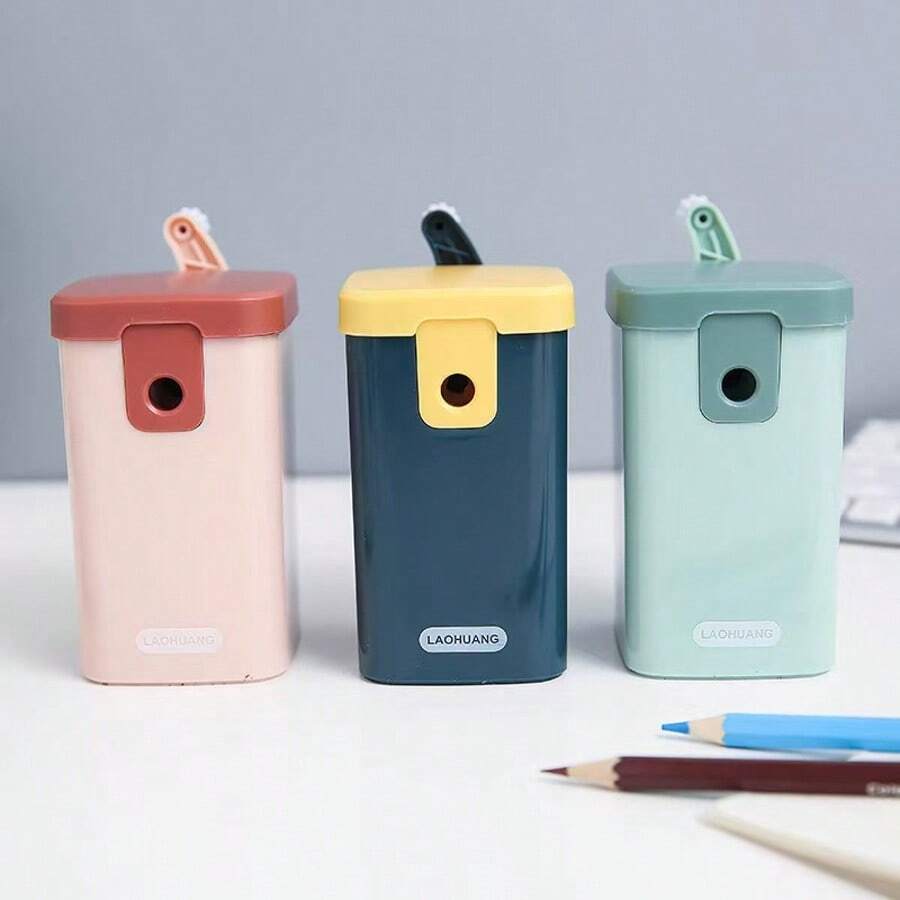 Zinc Alloy Steel Blades Pencil Sharpener, Cute Cartoon Manual Pencil Sharpener, Creative Stationery For Students