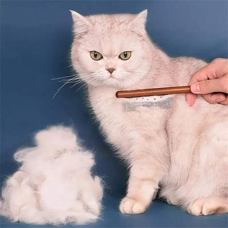 3-Piece Set, Dog Brush Care Kit - 3 In 1 Dog Brush Dog Comb, Dog Hair Removal Comb, Pet Scissors Eye Hair Cut