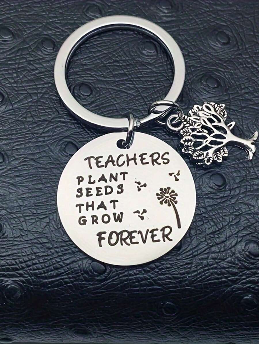 Creative Stainless Steel Keychain, Teacher's Day, Birthday, Christmas, Graduation Thanksgiving Gift For Teachers