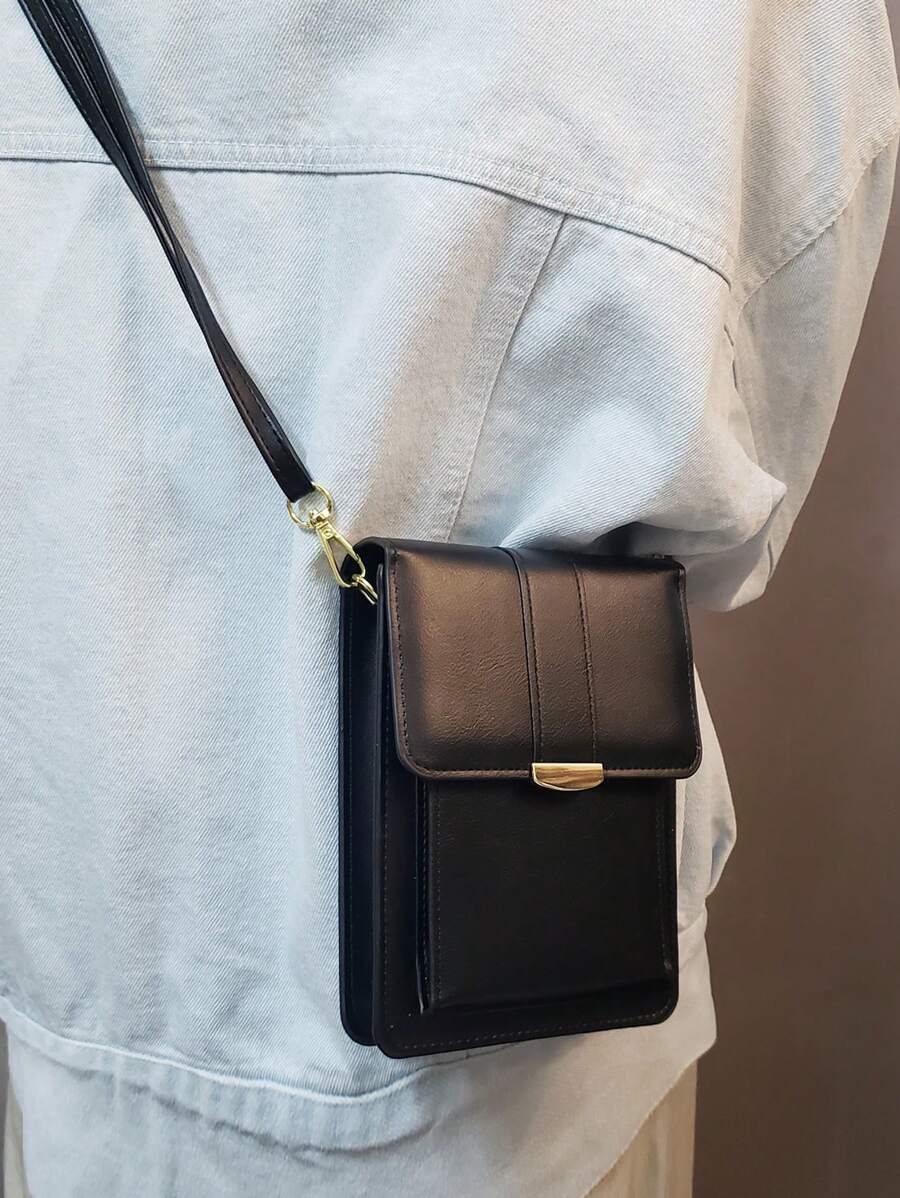 PU Leather Mobile Mini Crossbody Shoulder Bag Multifunctional Women Cell Phone Purses Fashion Ladies Crossbody Handbag Phone Bag For Women Wallet Purse Wallet