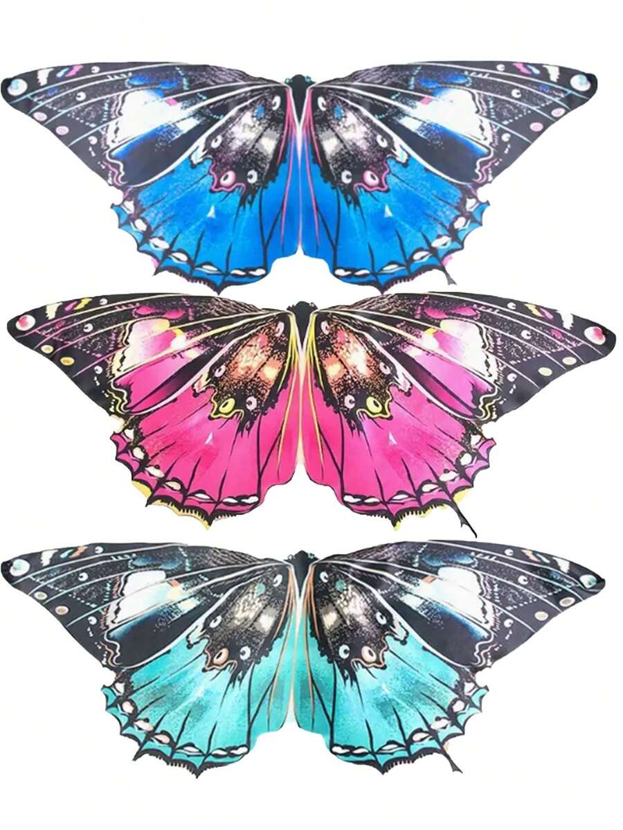 1pc Cute Butterfly Wing Fairy Cape: Perfect For All Kinds Of Holiday Party Stage Shows, Spring Outings And Birthday Parties