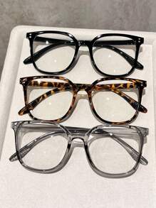3pcs Black and Gray Leopard Print