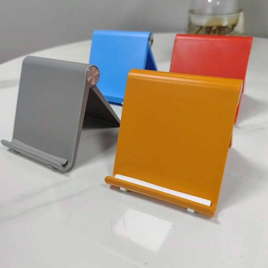 1pc Multi-Color ABS Creative Phone & Tablet Holder, Simple Foldable Portable Design, Suitable For Office, Living Room And Other Scenarios