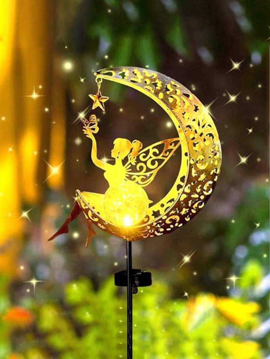 Waterproof/Floral Solar Lights, Outdoor Fun Solar Lights, Outdoor Solar Lights, Outdoor Decorative Lights With LED Glass Balls, Solar Moon Lights