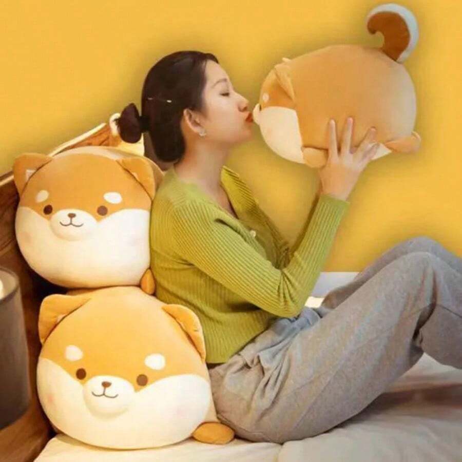 Authentieke Super schattige Shiba Inu pluche speelgoedpop thuis bank kantoor kussen sierkussen voor vriendin vakantie cadeau pp schuim