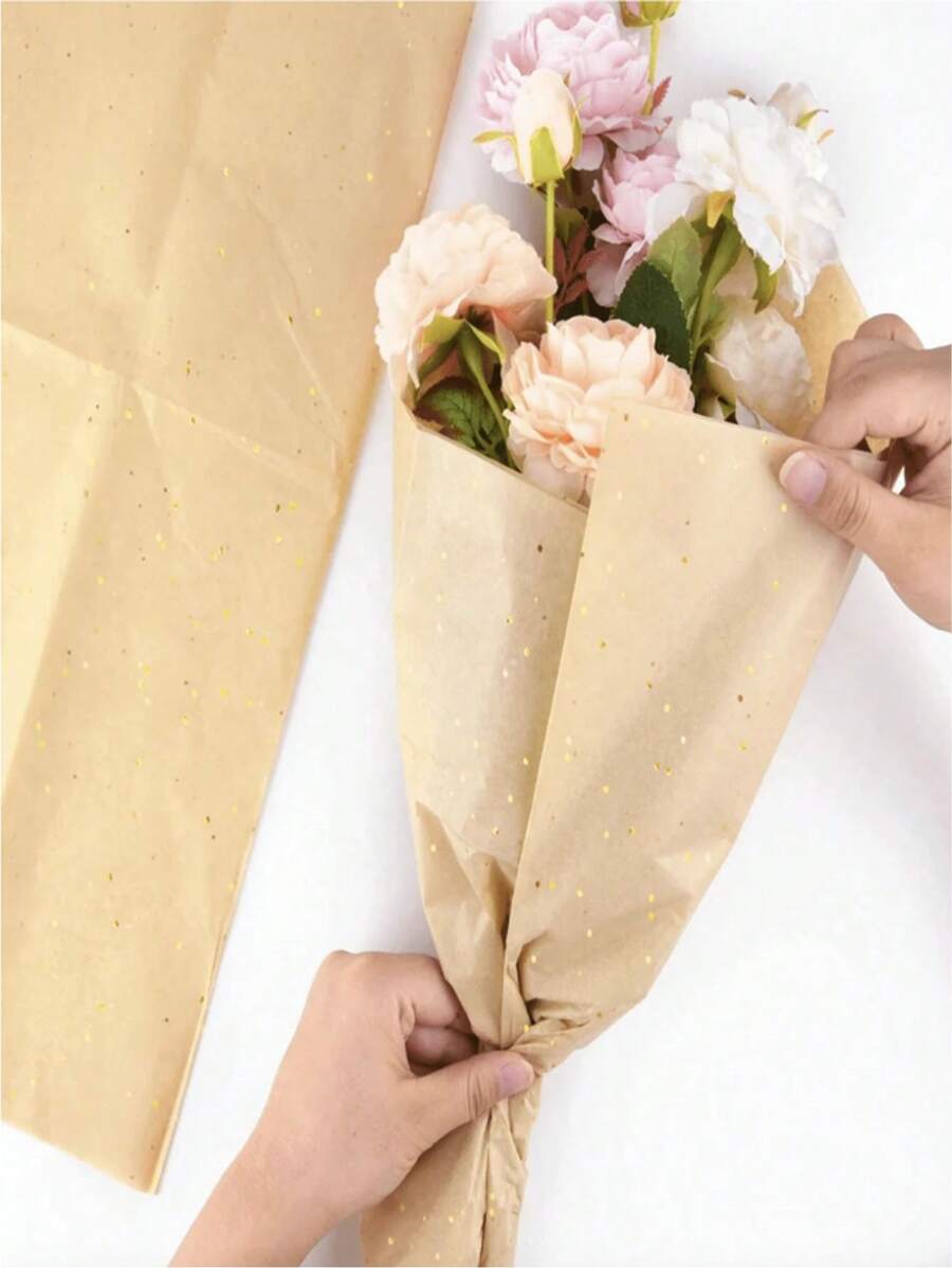 10pcs Metallic Kraft Paper, Sequin Paper, Confetti For Gift Bag, Wedding, Birthday, DIY Floral Packing, Shredded Paper Filler, Room Home Decor, Family Party, Theme Party