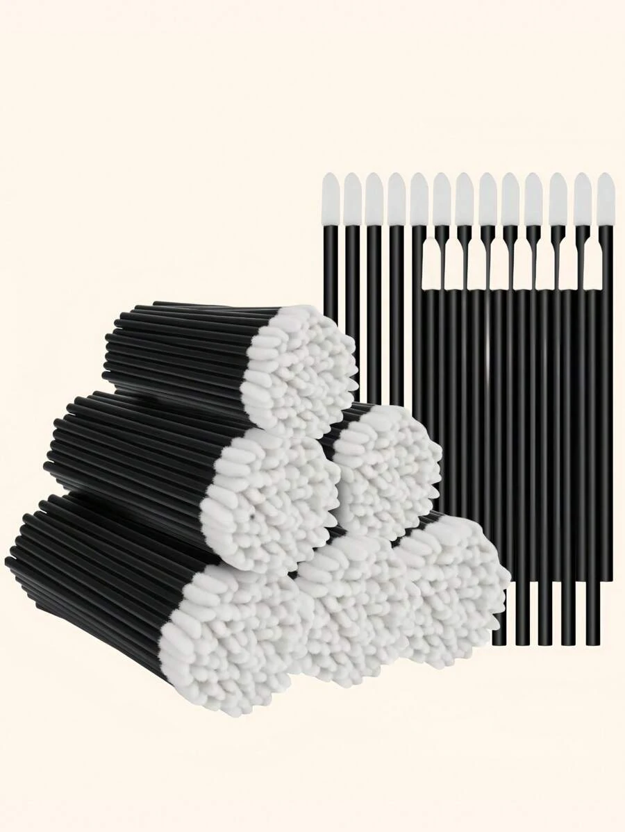 Aplicadores Descartáveis para Lábios - Pincéis de Lábios Livres de Fiapos, Aplicador de Batom/Gloss, Kit de Ferramentas de Aplicação de Maquiagem 20/60/50/100/150/200/300/450 peças