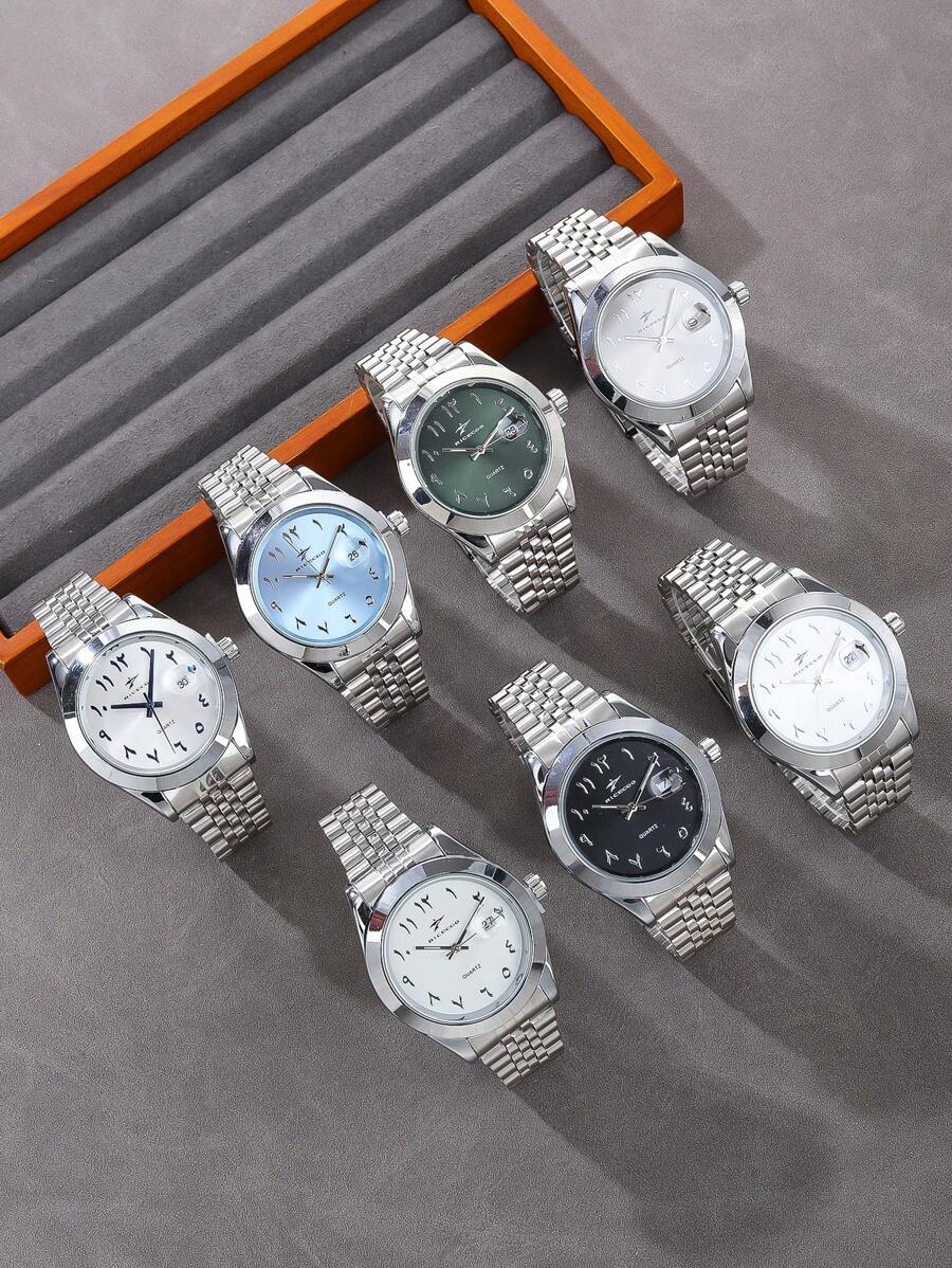 RICECGO RICECGO Watch 1 Steel Band Quartz Calendar Light Luxury Niche Disc Business Men Suitable For Giving Gifts Daily Wear