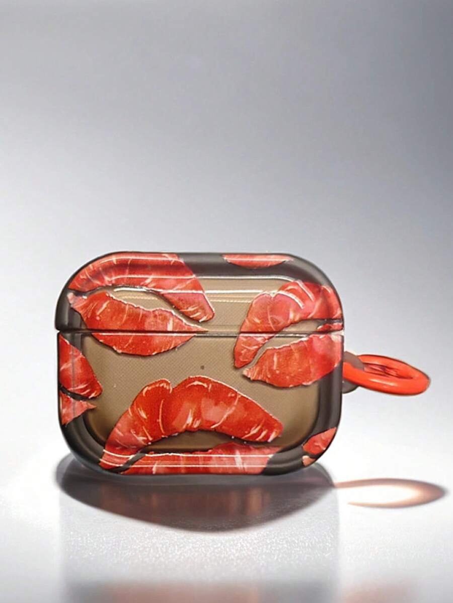 1 Pc Original Sexy Red Lip AirPods Pro 2 Protective Case, AirPods Pro Protective Case, 3rd Gen AirPods Protective Case, AirPods 3 Protective Case, AirPods 4 Protective Case