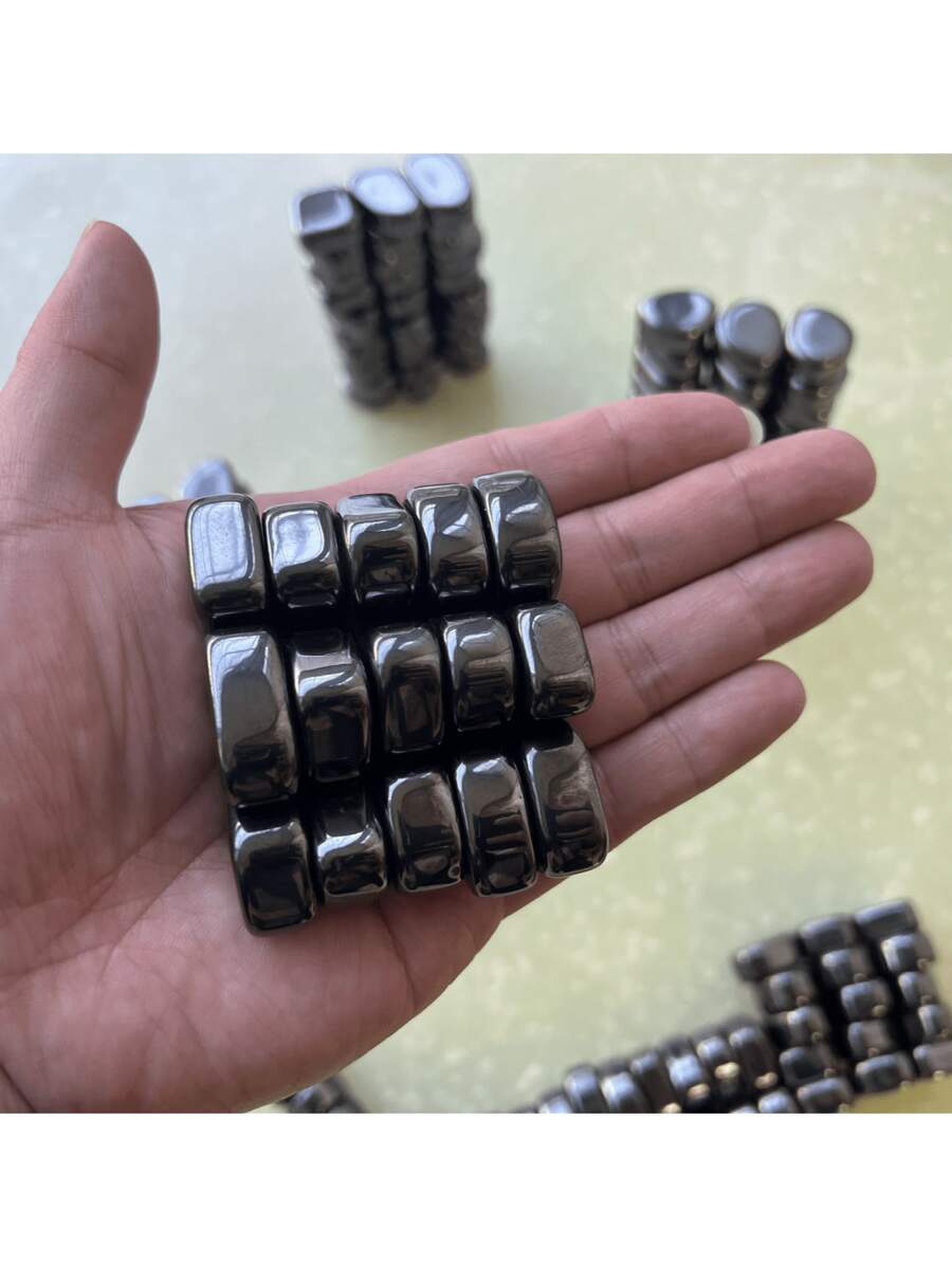 Black Lodestone Magnets For Fridge - Asymmetric Shaped, Crystals, Perfect For Halloween, Christmas & More, Halloween Gifts