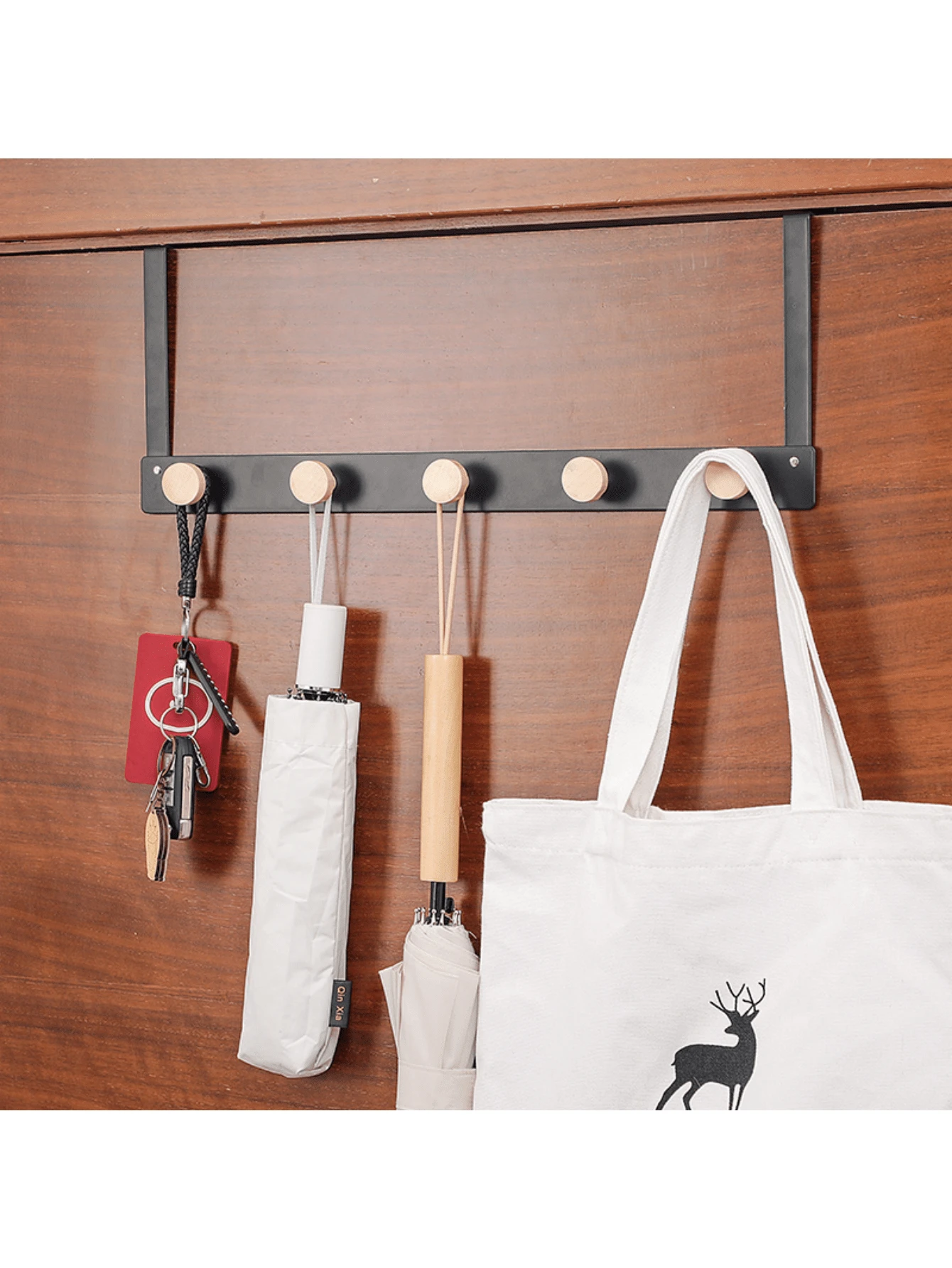Door Hooks, Door Hangers, Bedroom Door Back Storage Wall Racks, Solid Wood Hooks, Iron Door Hooks, Simple Wall-Mounted Clothes Hooks, Punch-Free Clothes Hangers, Bedroom Door Hooks, Wall Clothes Hooks, Wrought Iron Door Hooks, Punch-Free Door Back Hooks, Bathroom Door Storage Hangers, Home Wall-Mounted Clothes And Hats