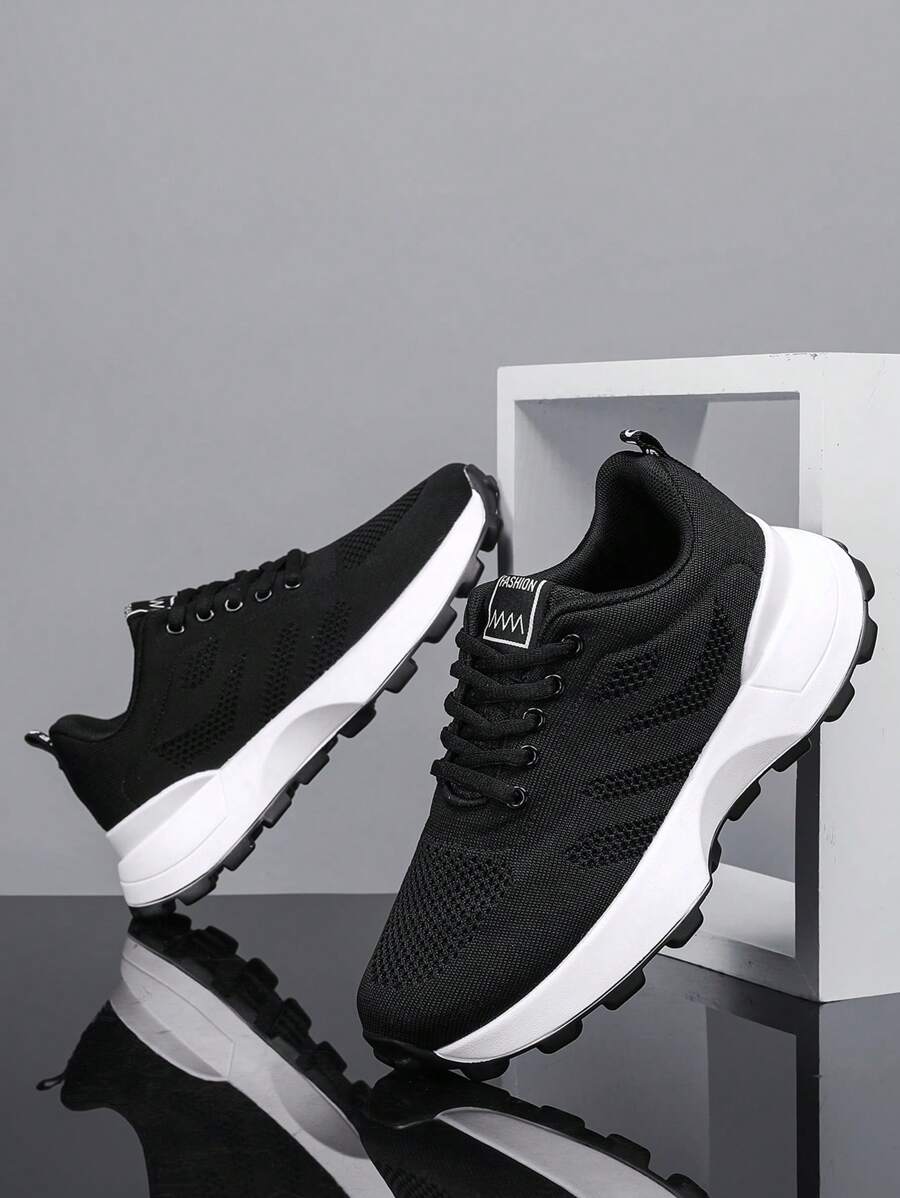 Sneaker con suola spessa e chunky di moda per adolescenti, scarpe da corsa casual