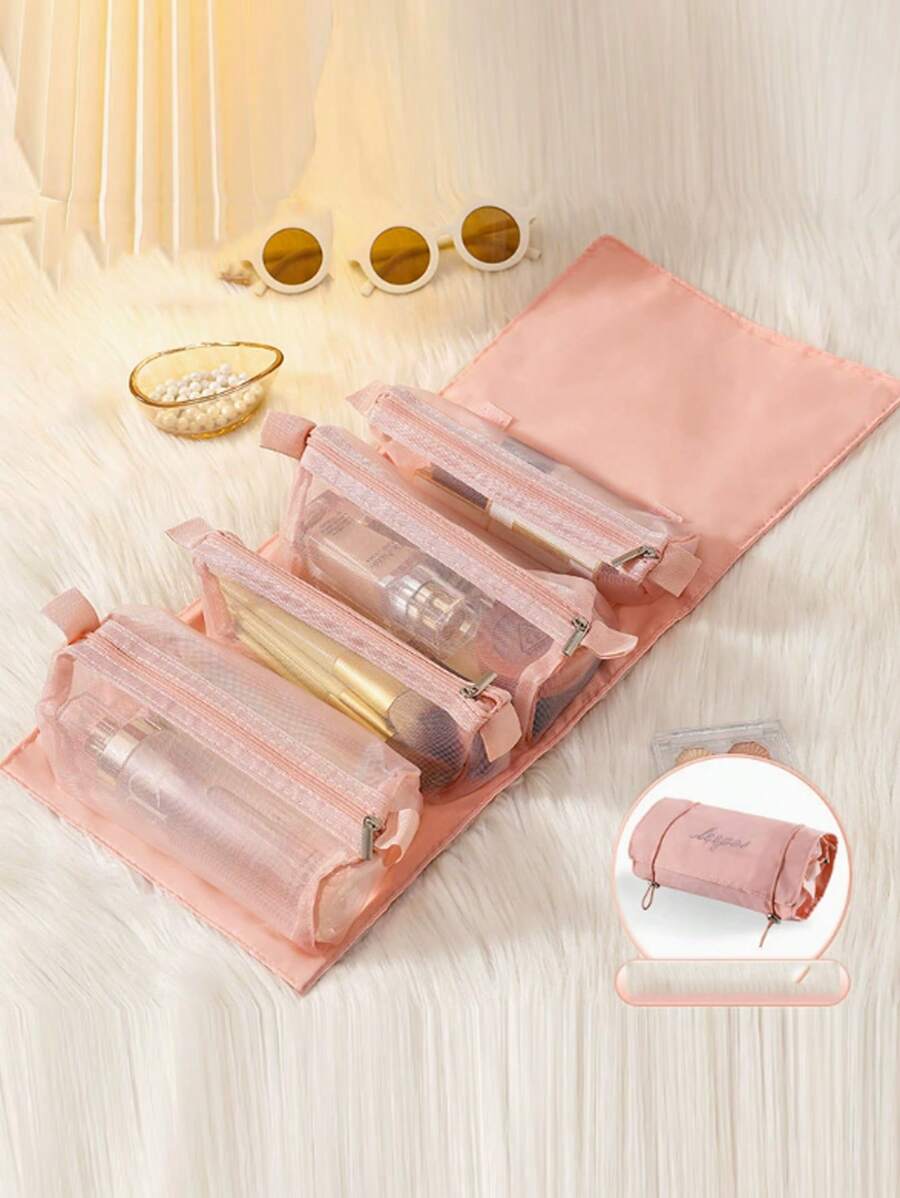 4 In 1 Foldable Travel Toiletry & Makeup Organizer Bag Travel Essentials Travel Accessories Travel Must Haves Back To School Supplies