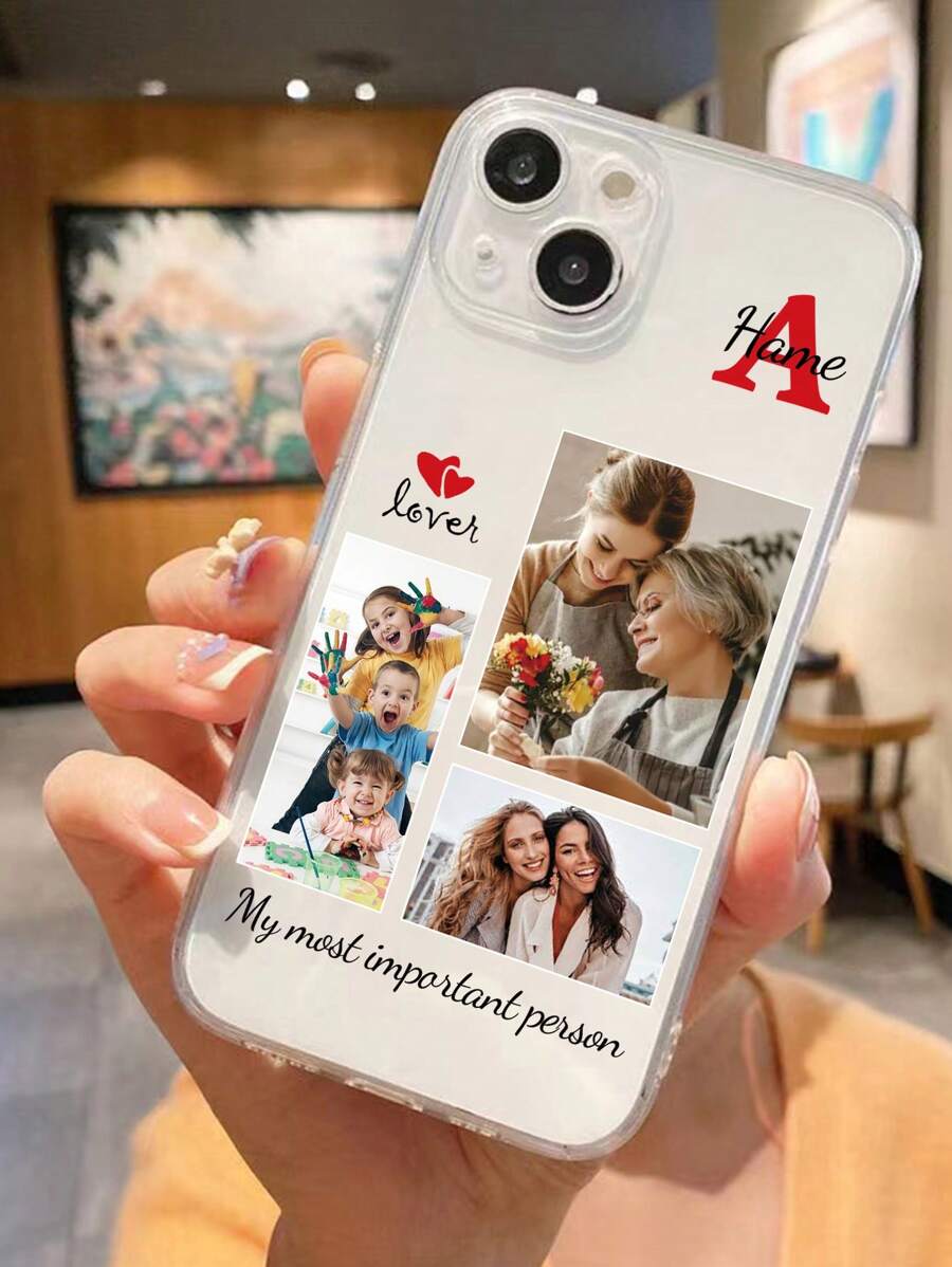 1 Stück individuell gestaltbare 3-Bild Kombination DIY TPU transparente Schutzhülle mit Linsenschutz, kompatibel mit Apple iPhone 16 Pro Max/16 Pro/15 Pro Max/14 Pro Max/13 Pro Max, A12/A13/A14/A15/A52/A54/A55, 13C, OPPO A15/A17, Honor X6A/X7B/X8B/X6, S23 Ultra/S24 Ultra, A52S, VIVO, OPPO, Redmi