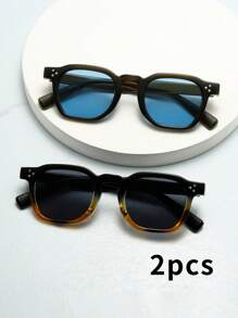Combinação de 2 peças (1 preto tartaruga-cinza + 1 verde-azul)