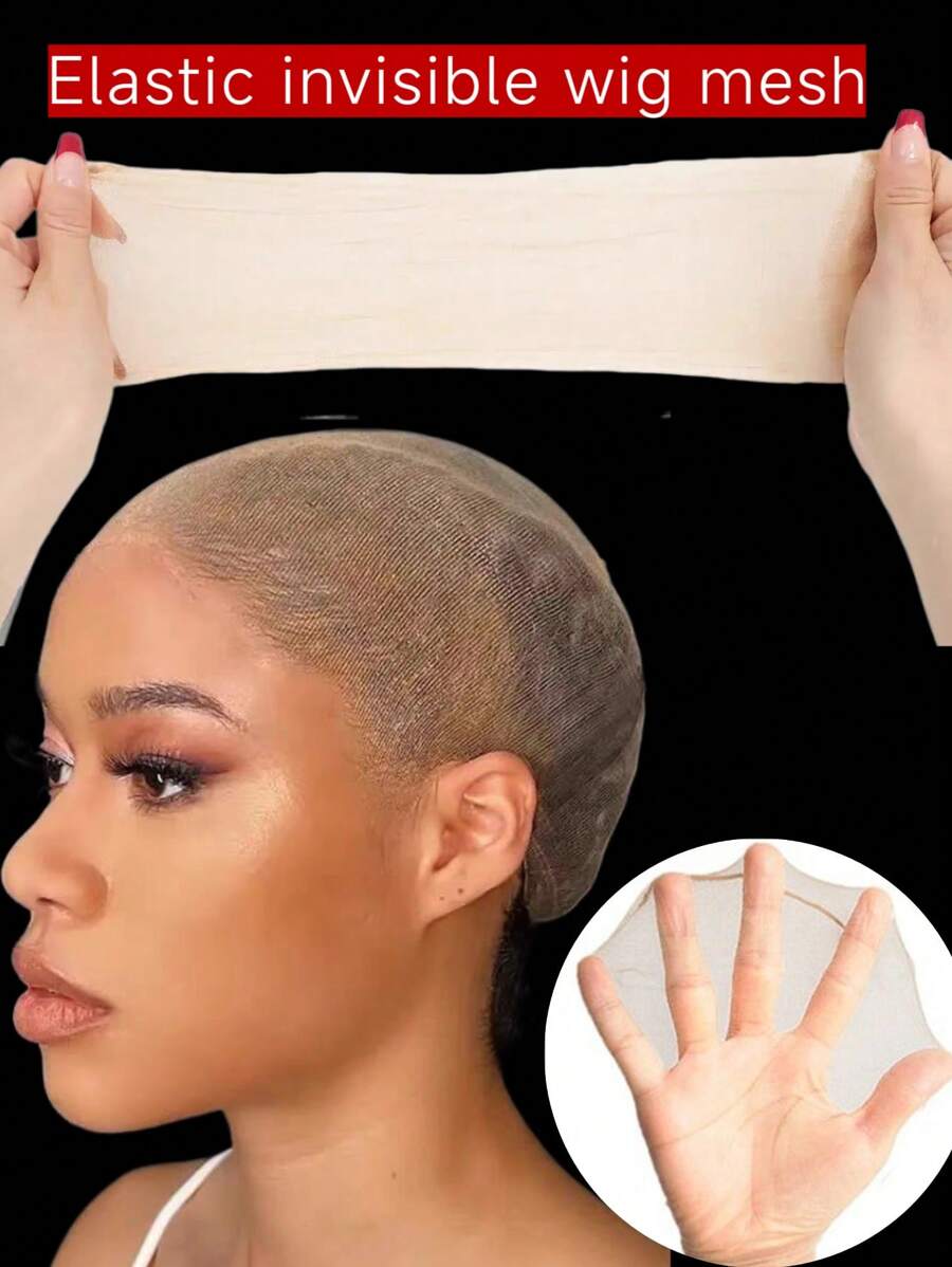 2pcs Invisible Hair Net Cap, Natural Breathable Wig Hair Net Cap Suitable For Shows, Role-Playing, Daily Wig Wearing Back To School