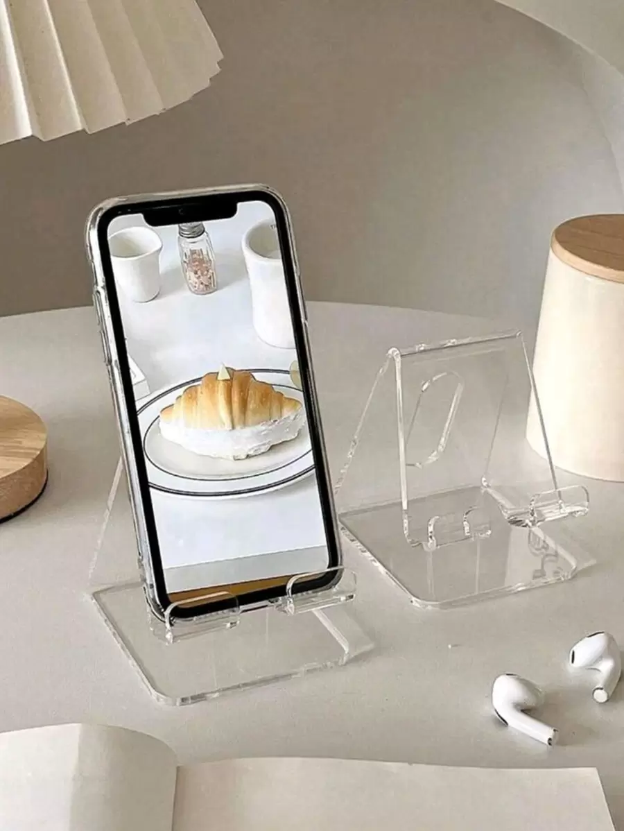1pc Multi-Color Desktop Phone Stand With Protective Packaging, Creative Decoration&Charging, Anti Slip Design, Suitable For Various Scenarios