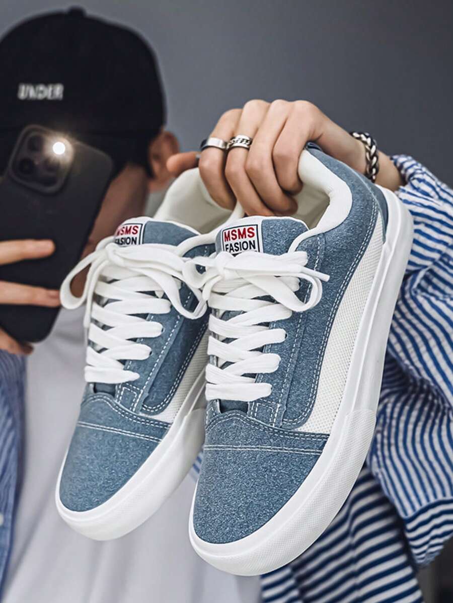 Men's Low-Top Casual Sneakers, Comfortable And Breathable For School And Daily Wear, Autumn