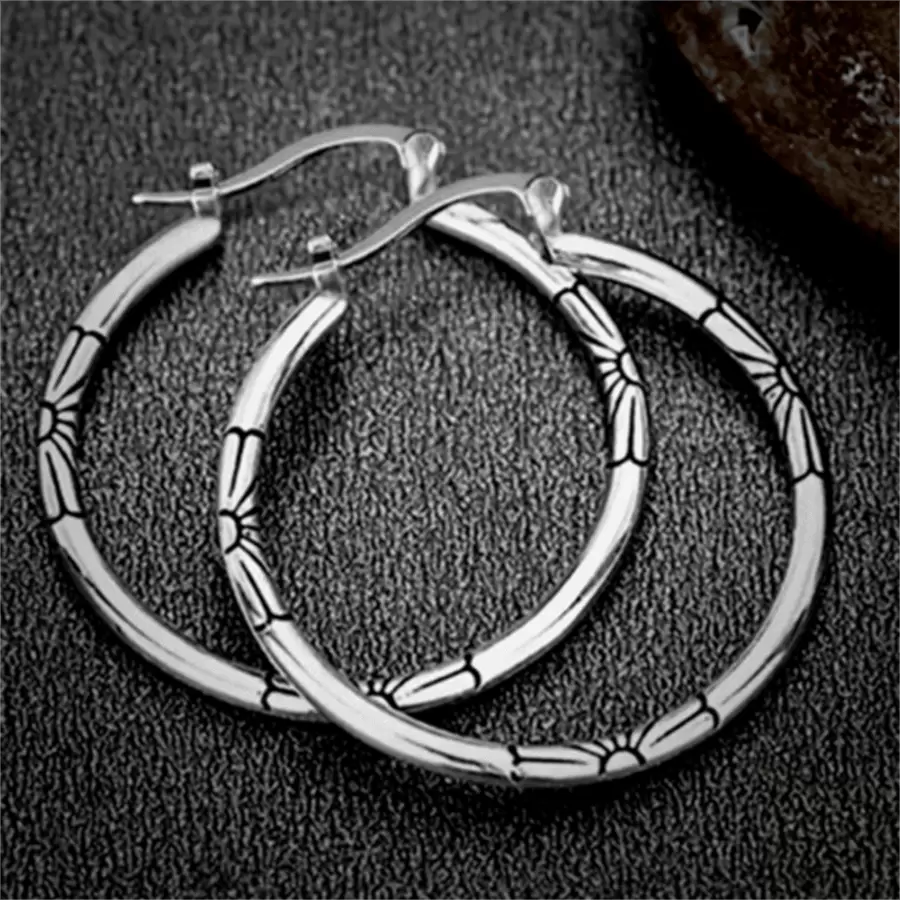 1 par de pendientes bohemios de estilo retro con diseños florales delicados, un regalo perfecto para mujeres