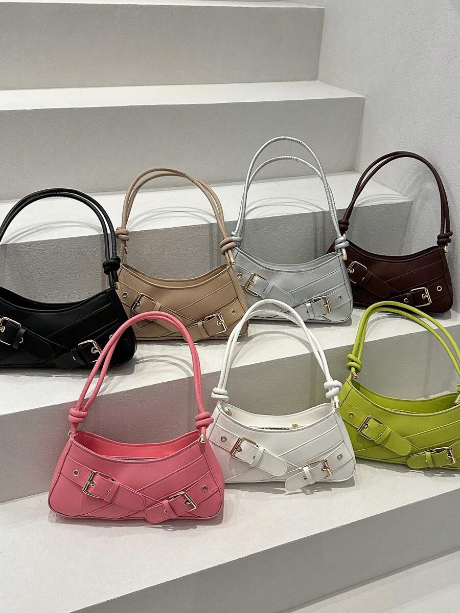 Bolso de hombro de dama de diseño minimalista y moderno, con acabado de alta gama ideal para el uso diario