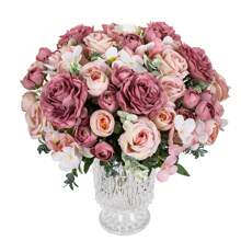 Hortensia rose-rouge sable