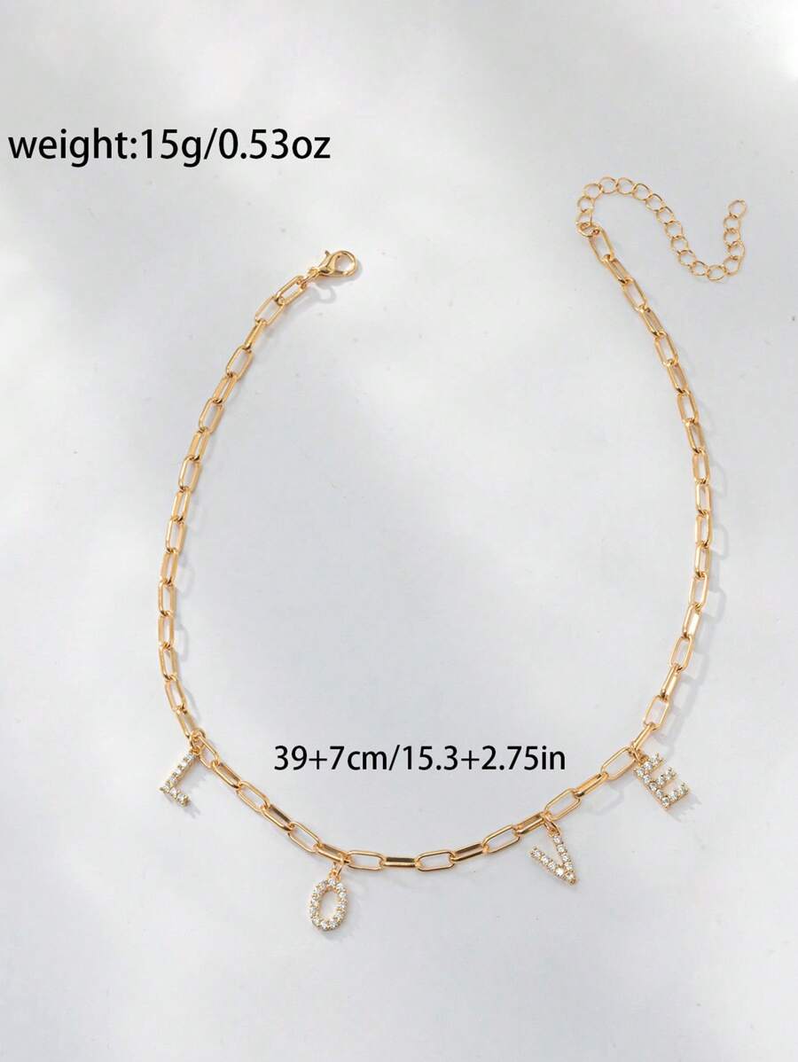 18K Gold Plated Ladies' Necklace With Personalized Name Pendant | Elegant And Fashionable | Comes With Gift Box Packaging | Ideal For Festivals, Birthdays, Anniversaries | Gifts For Couples, Wives, Mothers, Friends