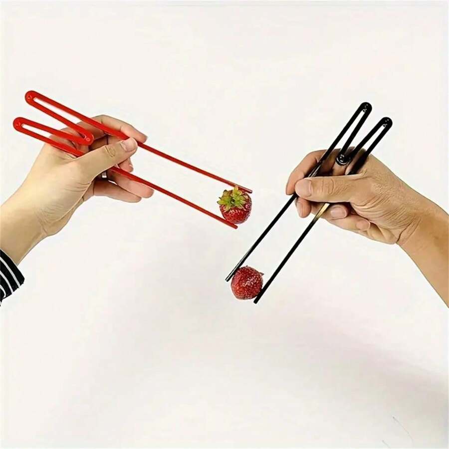 1 pièce Baguettes d'entraînement réutilisables - plastique, motif unicolore, assistant pratique pour les débutants et les passionnés, équipement de restauration, idéal pour la pratique, convient à tous les âges