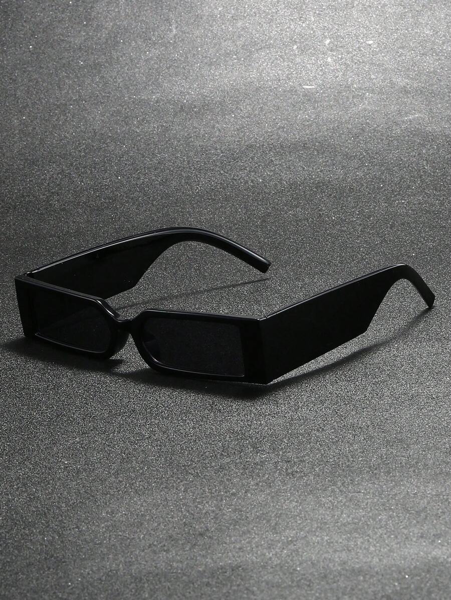 1 Stück kleine schwarze Sonnenbrille im Y2K-Stil für Damen und Herren, geeignet für Sommer-Fotografie und Strand