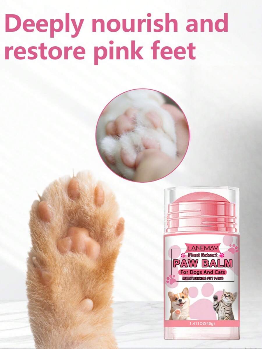 40g, Cats And Dogs Clean Hands Footprints Anti-Dry Crack PAWS, Screw Rod Design Is Not Dirty Hands, Cats And Dogs Universal