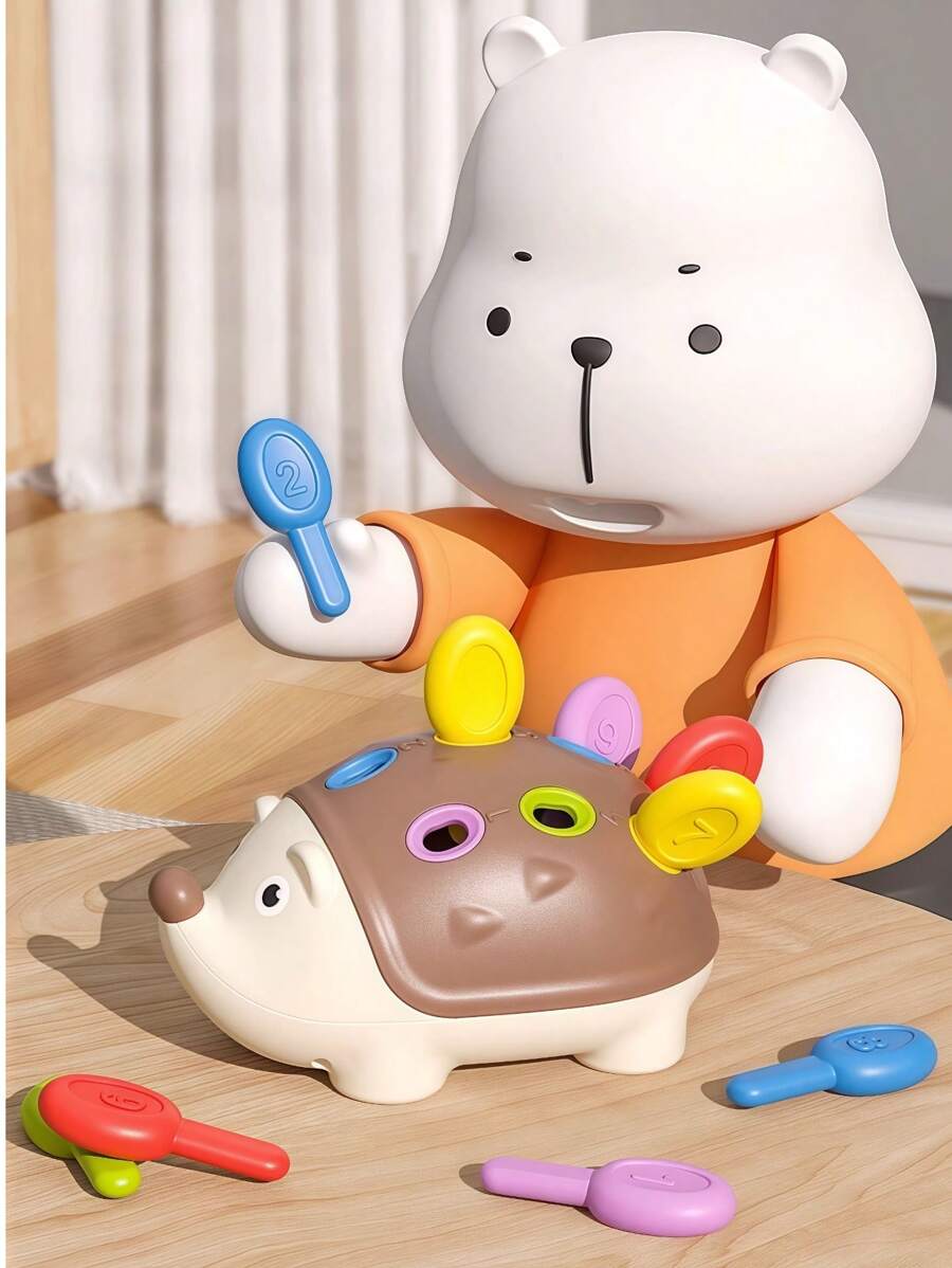Juguetes Montessori para niños de 1 año,Juguete educativo del erizo ABS para entrenamiento sensorial,Juguetes sensoriales para niños,Juguetes para apilar para niños pequeños,Juguetes educativos para el desarrollo de la concentración del bebé,Juguetes de motricidad fina y sensorial,Juegos para bebés, Juguetes educativos para niños pequeños de 1 a 3 años, Regalo de cumpleaños