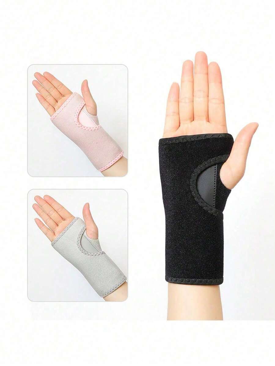 1 pieza Muñequera ajustable para mujeres y hombres, correa de compresión para la muñeca cómoda para deportes, trabajo, fitness, levantamiento de pesas, soporte de férula para la muñeca para la mano izquierda o derecha