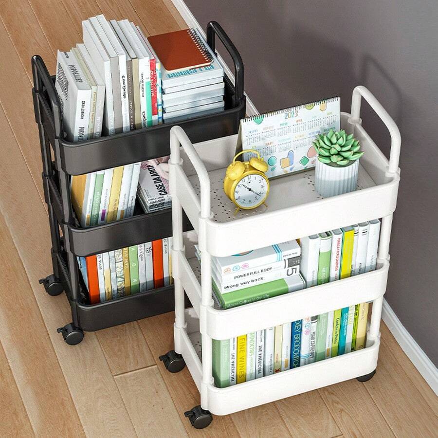 Étagère de rangement debout surdimensionnée, étagère mobile multi-niveaux pour les collations, les livres, la cuisine, la salle de bain, le salon, l'organisation de la maison