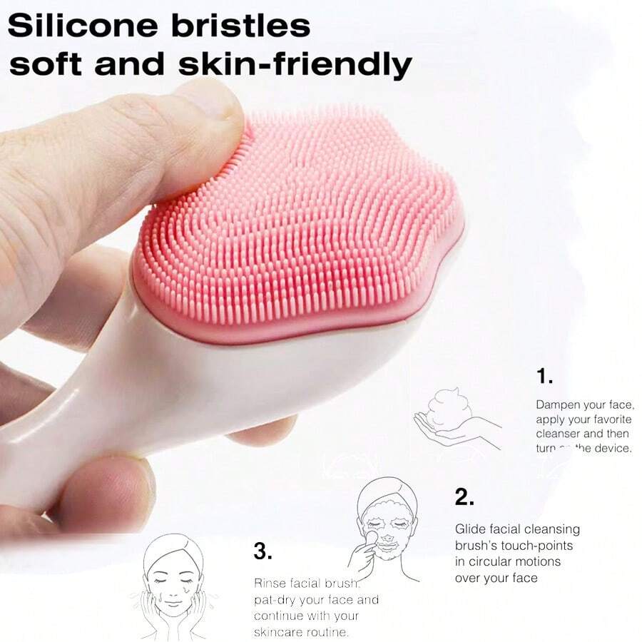 1pc Cat Claw Shaped Silicone Face Scrub Brush, Manual Deep Pore Cleansing Exfoliating Tool For Makeup Remover & Blackhead Removal