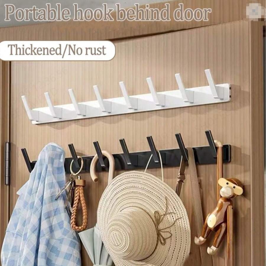 Ganchos para ropa montados en la pared, perchero para el pasillo, apto para baño, puerta o armario