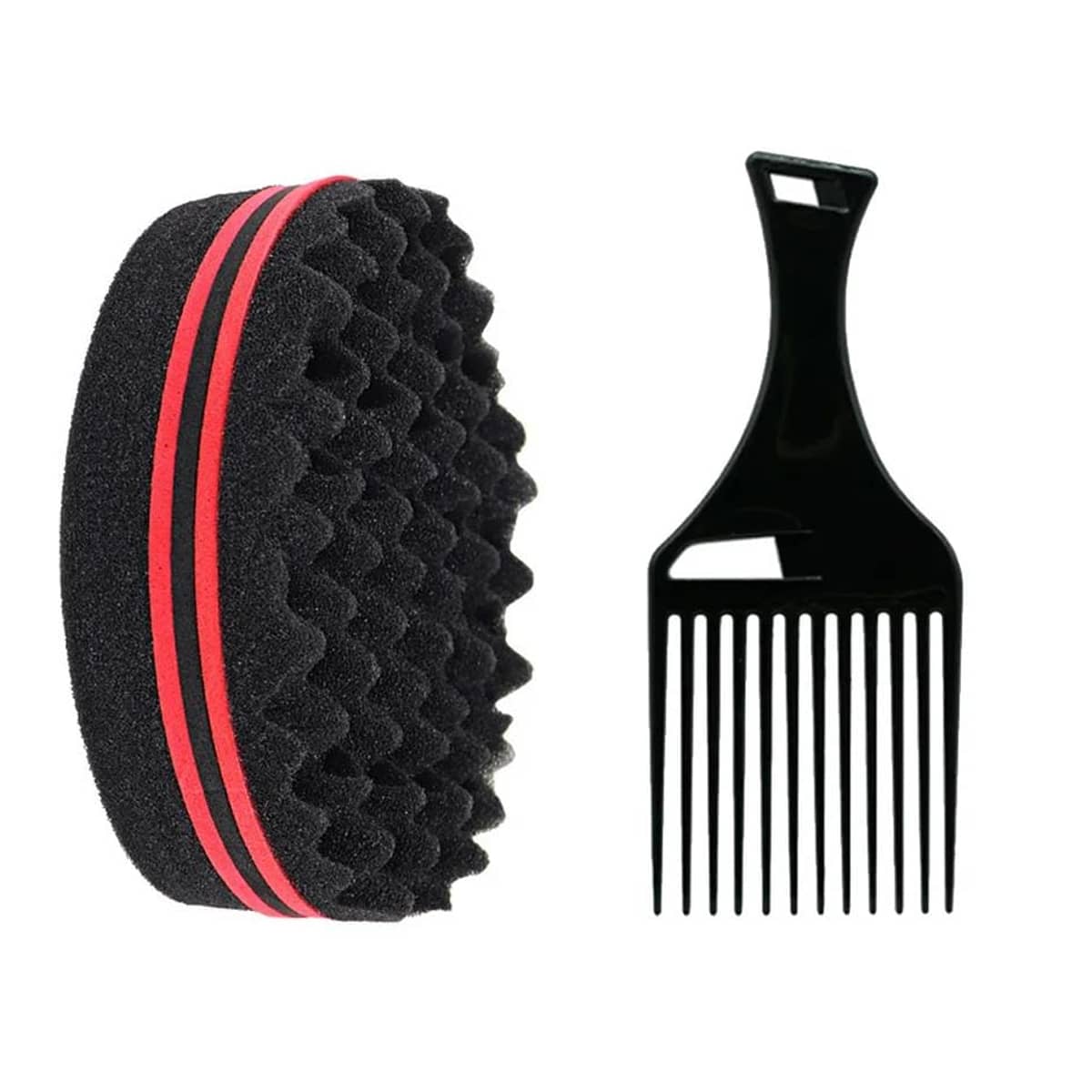 Brosse à cheveux Éponge Barbier Ovale Double Face Brosse à Cheveux Magique Torsadée Respirante Brosse de Mise en Plis de Salon pour la Coiffure (Halloween, Costume Party, Robe de Fête, Jeu de Rôle Serre-Tête, Trick-Or-Treat), Rentrée Scolaire, Accessoires de Voyage, Accessoires Cheveux pour Femmes