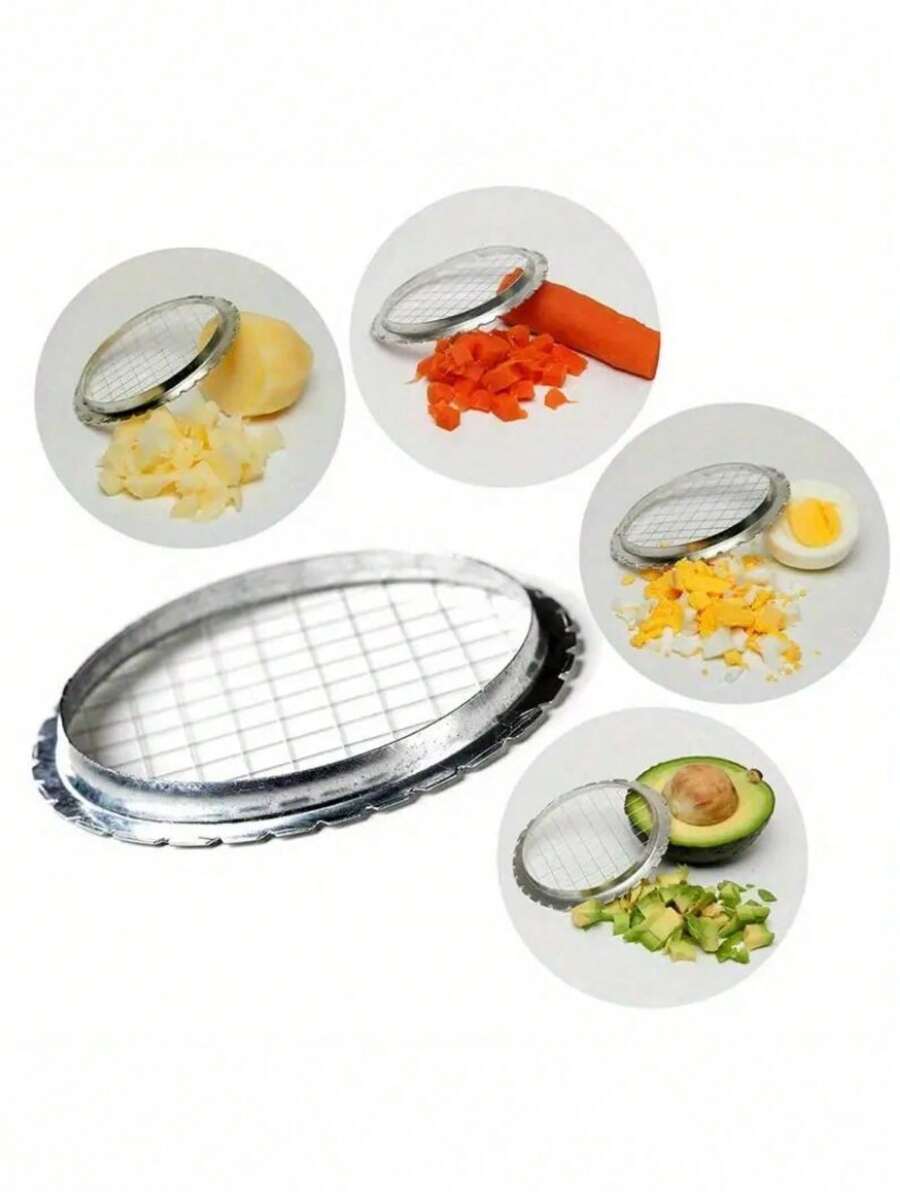 Potato Puree Hand Pressure Slicer Grid Cutter Egg Slicer Stainless Steel Potato Slicing Mold Tomato Slicer Vegetable Tool