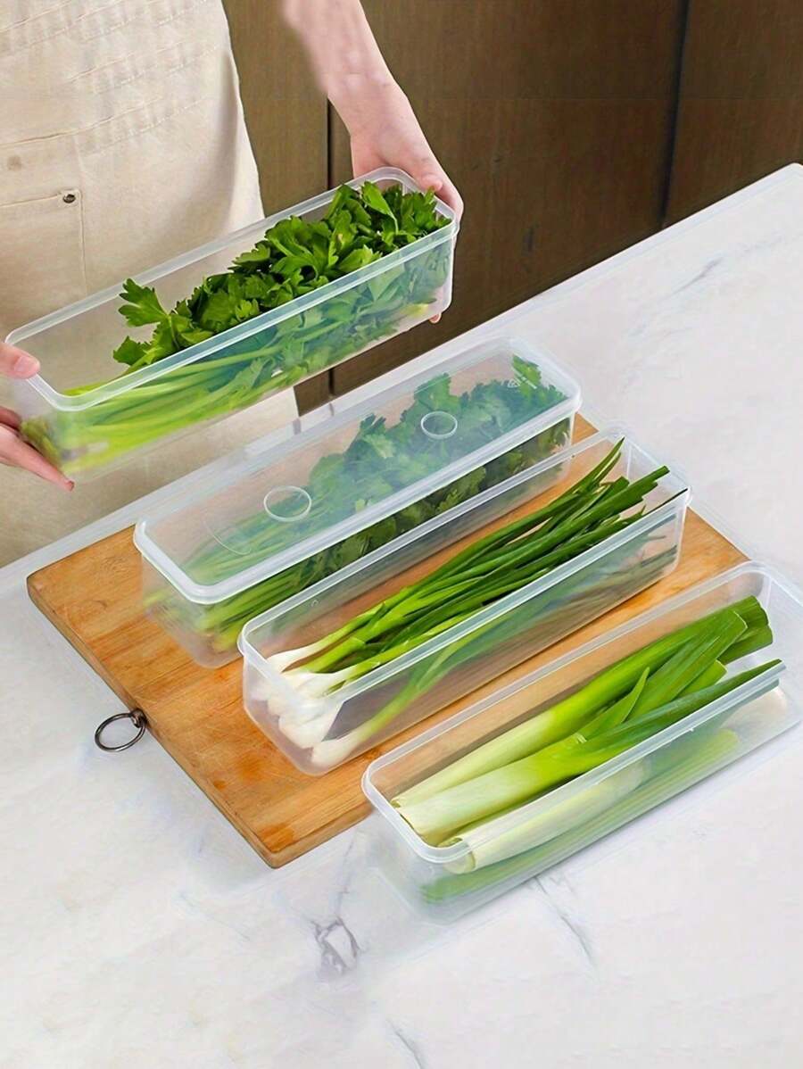 4 piezas Caja pequeña para pasta, recipiente rectangular de plástico transparente blanco para almacenamiento de fideos con tapa - Cajas de conservación de alimentos herméticas, reutilizables y apilables para espaguetis, cereales, aperitivos, refrigerador de cocina, regalo de Navidad/Halloween, material de polipropileno (PP), seguro para el contacto con alimentos