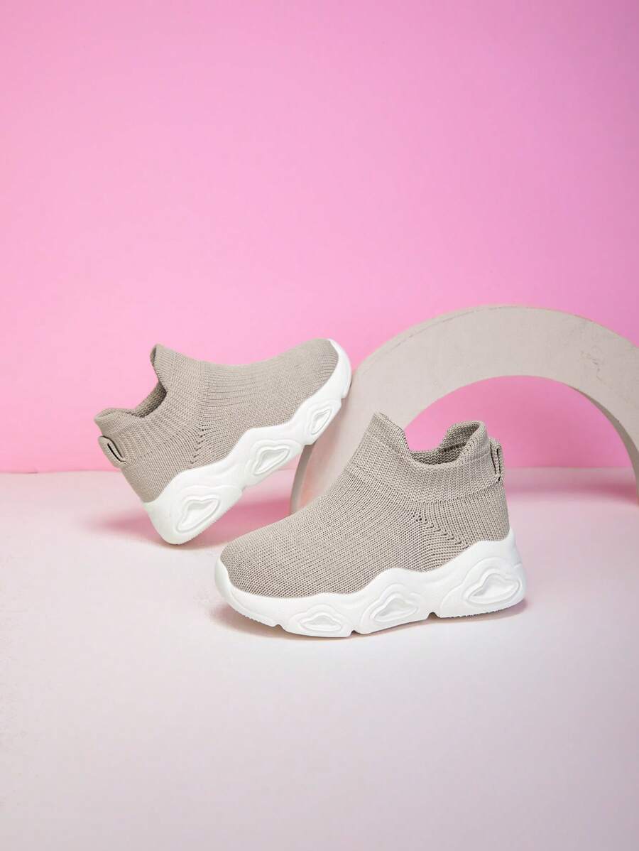 New Kids Simple Lace-Up Soft Bottom Breathable Mesh Slip-On Outdoor Casual Sports Shoes, Comfortable Anti-Slip For All Seasons