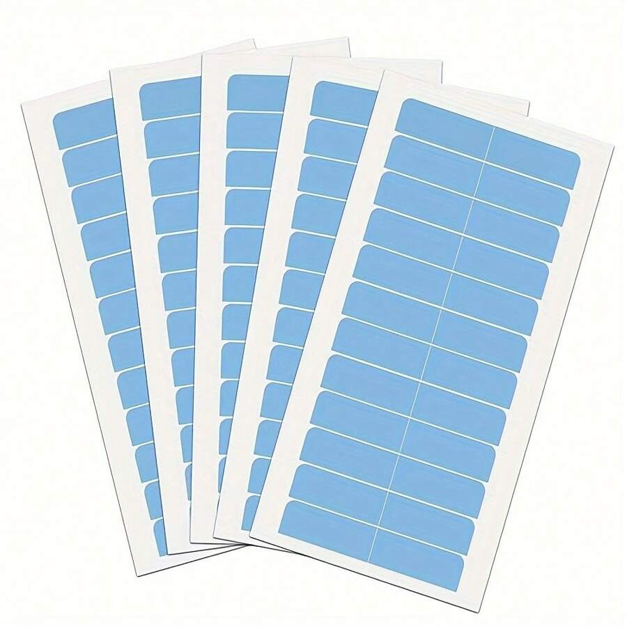 120pcs Hair Extension Tape Strips, Double-Sided, Pre-Cut, Waterproof Sweat Resistant, Invisible Adhesive For Toupees And Wigs