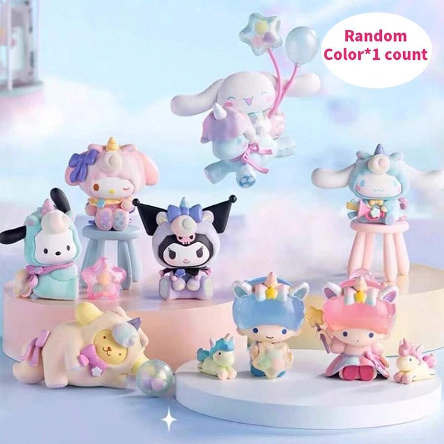 Miniso Sanrio Characters Fantasy Land Series Blind Box Figure, Cute Collection (1 PC, Random Delivery)