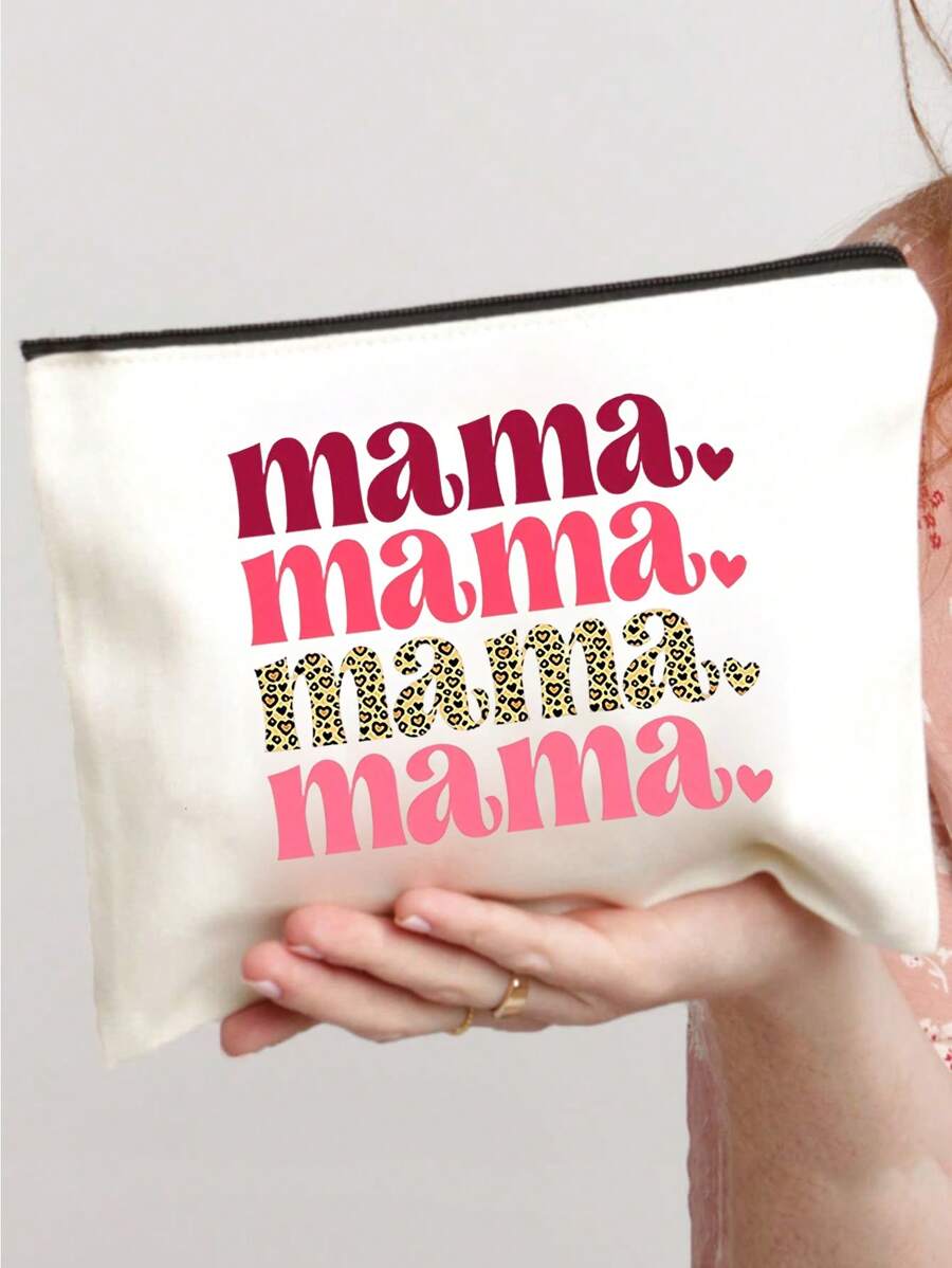 Mama Bag Makeup Bag Mother Gifts Mom To Be Gift, Pregnancy Announcement Gift, Baby Reveal Gift For Hospital, Shopping, Beach, Travel, Cosmetic Travel PouchThanksgiving And Christmas Gift
