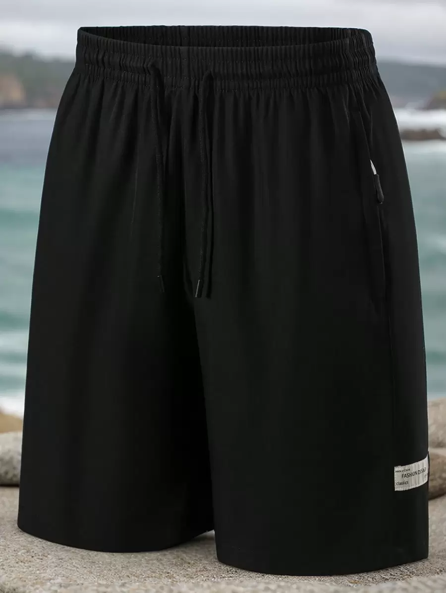 Short décontracté ample et léger pour hommes, grande taille, confortable short mi-cuisse de 12,7 cm de longueur d'entrejambe, style américain, basket-ball, entraînement, été