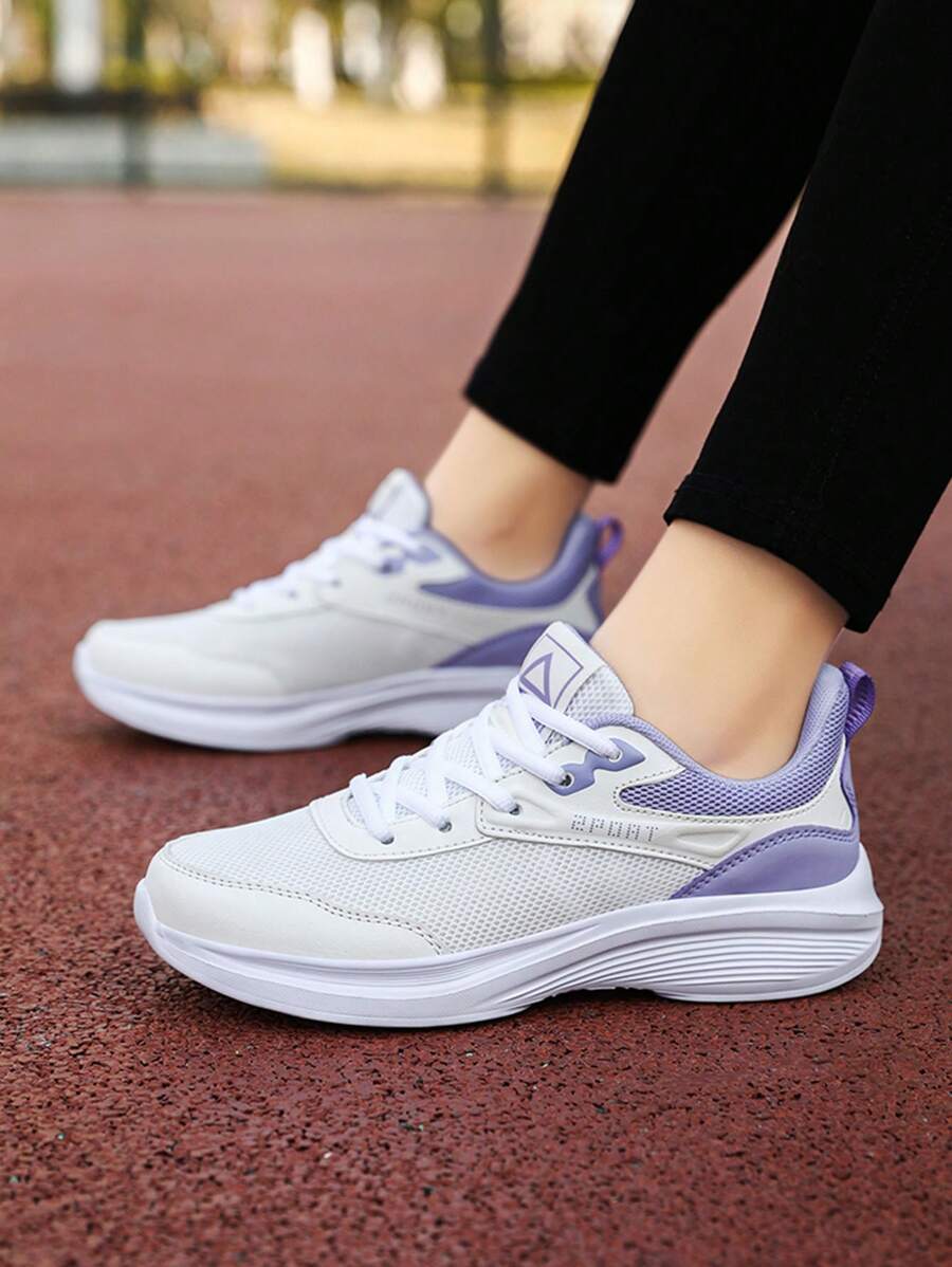 New Fashion Breathable Mesh Low-Top Casual Sneakers For Women, Anti-Slip & Shock-Absorbing, Lightweight Running Shoes Suitable For Outdoor Activities