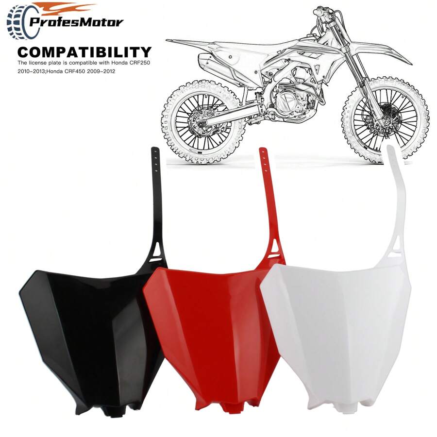 Plăcuță de înmatriculare față pentru motocicletă pentru CRF450R CRF250R CRF250RX CRF450RX 2017-2020 CRF 250/450 RX, Motocicletă, Motocross, Accesorii motociclete, Accesorii pitbike