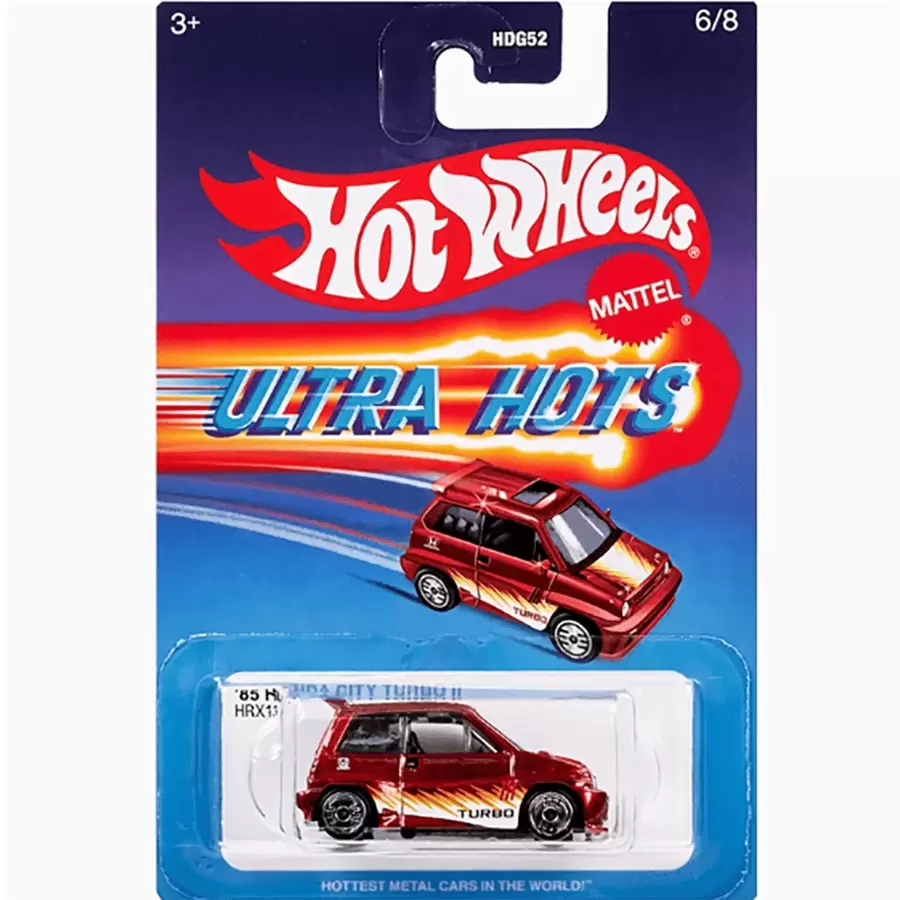 Mattel Hotwheels Super Hot Serie Retrò, 1:64 Modellino in lega da corsa, Giocattolo Avanzato Puka Hdg52, Serie di modellini di automobili, regalo di Natale e compleanno per ragazzi