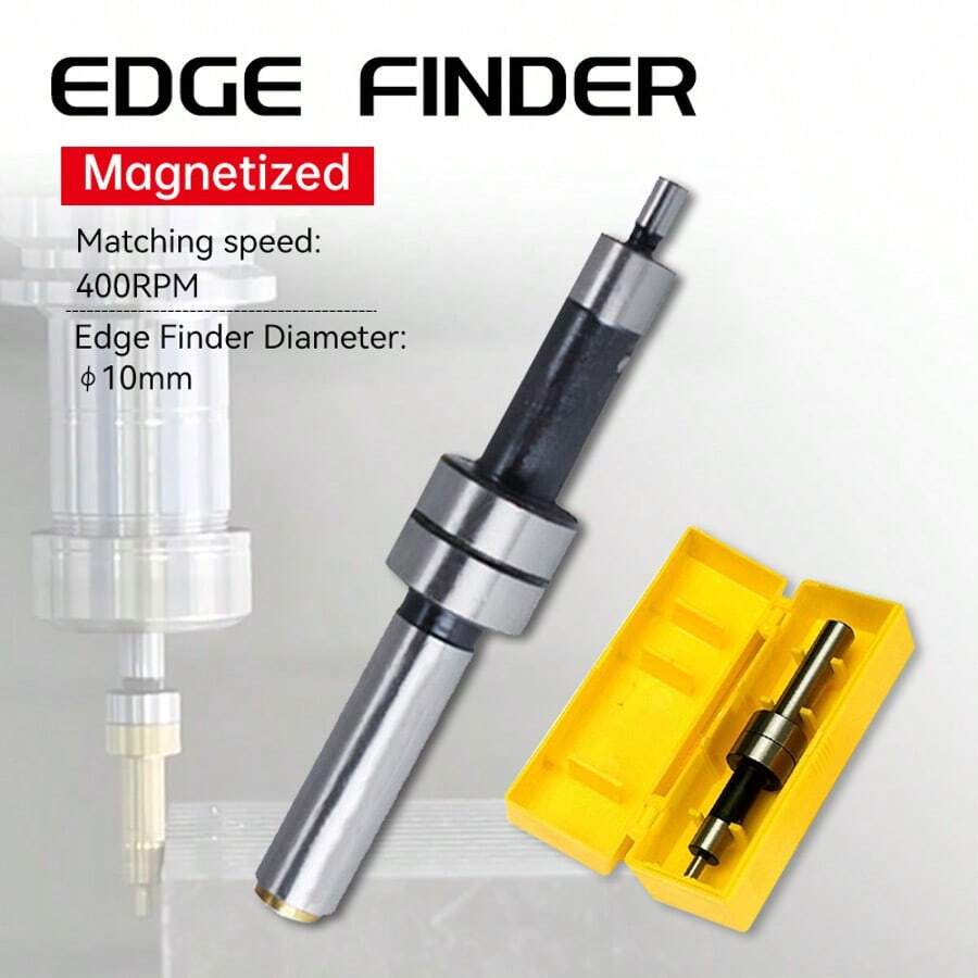OUR ADVENTURE BOOK 1pc Precisie 10mm HSS Kantenzoeker voor Draaibank - Titanium Gecoat, Niet-Elektrisch, Zeer Precisie Meetinstrument met 4mm Sonde