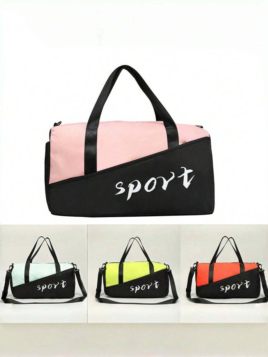 1 pièce Sac à chaussures, sac , de vacances, d'extérieur, de ski, d'articles de sport, de voyage, sac fourre-tout, sac de travail et de fitness, sac d'école pour les étudiants, sac de week-end, sac de sport, sac d'entraînement, grand sac de sport étanche, sac à main de week-end, séparation sèche et humide, sac à bandoulière multifonction de loisir portable, pour hommes, femmes, filles, garçons, accessoires de gym